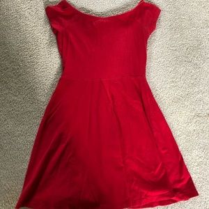 Red summer dress
